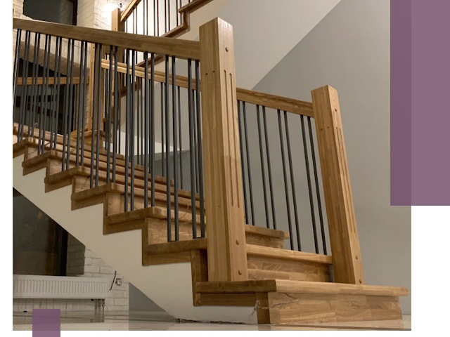 Реставрация деревянных и металлических лестниц в Клинцах