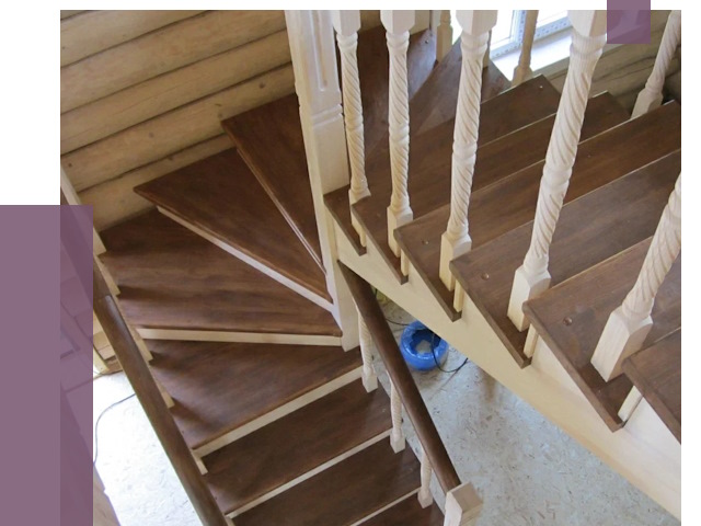 Реставрация деревянных лестниц в Клинцах от 4366 руб.