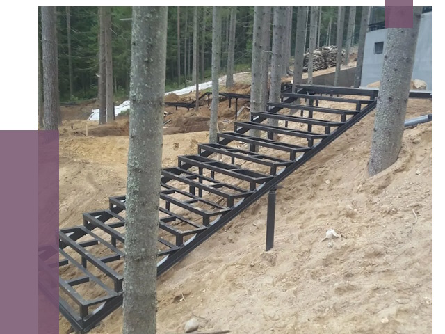 Монтаж металлических лестниц в Клинцах от 13775 руб. 