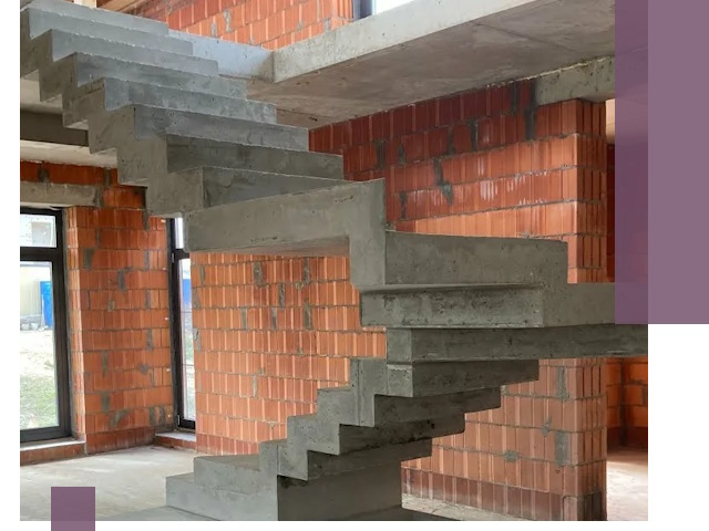 Изготовление бетонных лестниц под ключ в Клинцах