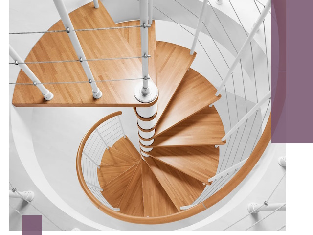 Изготовление винтовых лестниц под ключ в Клинцах