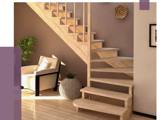 Изготовление Г-образных лестниц в Клинцах от 19233 руб. 