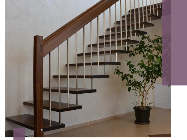 Лестницы на больцах под ключ в Клинцах – изготовление и монтаж