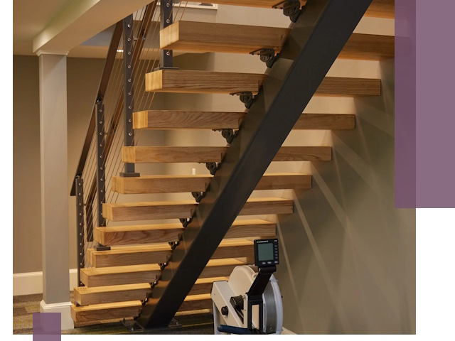 Лестницы на монокосоурах под ключ в Клинцах - изготовление и монтаж