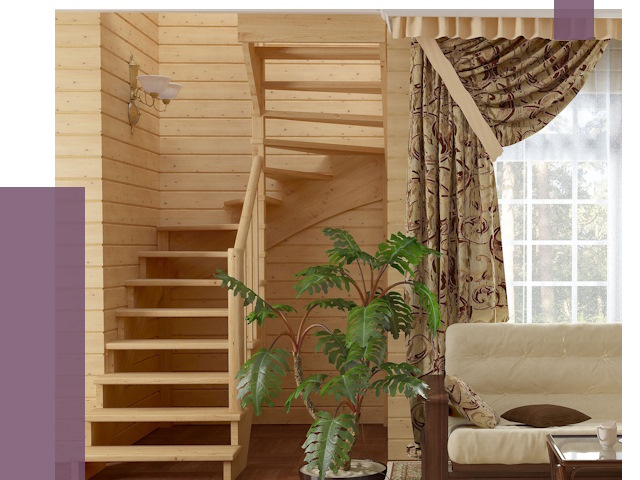 Лестницы для дачи в Клинцах от 77190 руб.  | ПРОЛЁТ-Клы