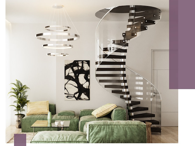 Лестницы для двухуровневой квартиры в Клинцах — изготовление и монтаж