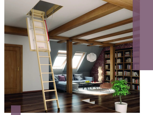 Чердачные лестницы под ключ в Клинцах: изготовление и монтаж