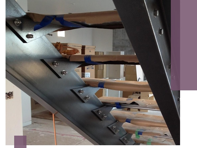 Усиление лестничных конструкций и усиление опор в Клинцах