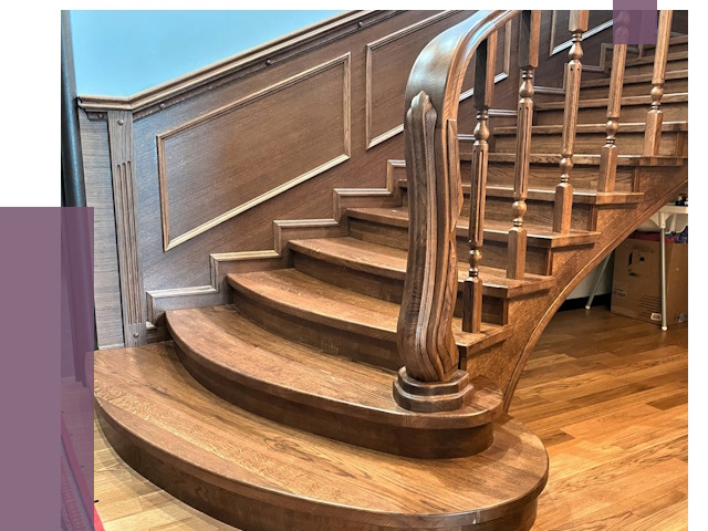 Дубовые лестницы под ключ в Клинцах от 179331 руб. — ПРОЛЁТ-Клы