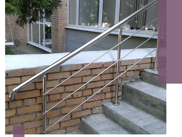 Перила из нержавеющей стали высокого качества в Клинцах