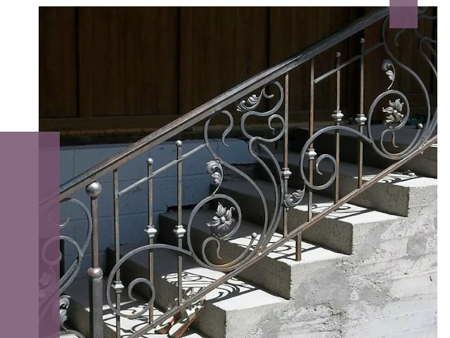Кованые перила в Клинцах от 8837 руб. под ключ — качество от ПРОЛЁТ-Клы