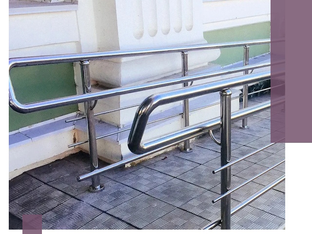 Ограждения пандусов из металла и нержавейки в Клинцах