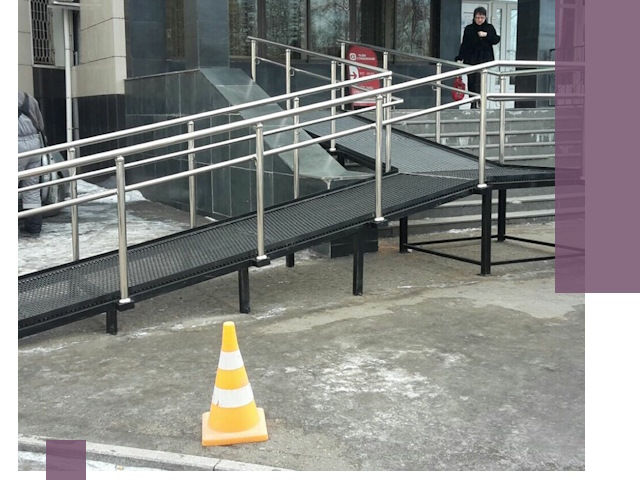 Стационарные пандусы под ключ в Клинцах — изготовление и монтаж