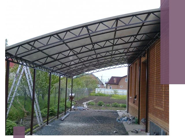 Профессиональный монтаж навесов под ключ в Клинцах