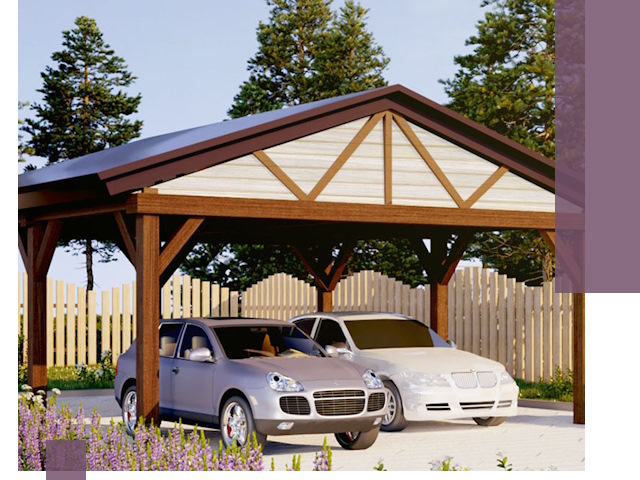 Навесы для автомобиля в Клинцах — изготовление и монтаж