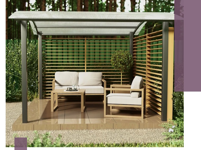 Навесы для дачи в Клинцах: изготовление, монтаж и демонтаж