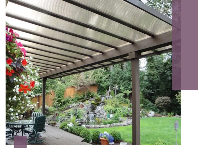 Навесы из поликарбоната под ключ в Клинцах быстро и надёжно