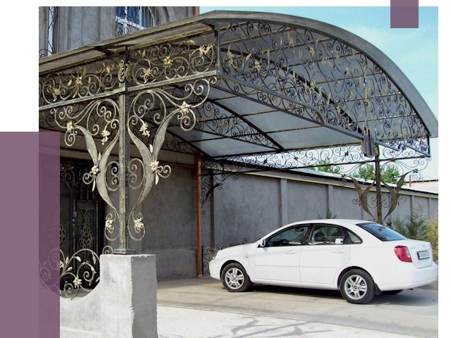 Кованые навесы в Клинцах от 14814 руб. | ПРОЛЁТ-Клы