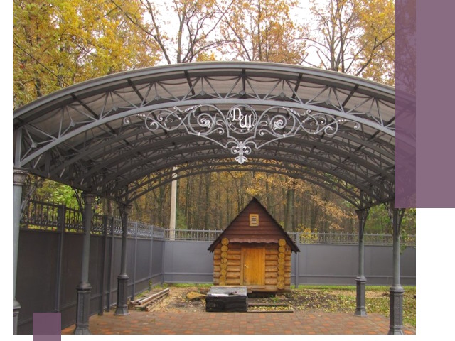 Кованые навесы премиум-класса под заказ в Клинцах