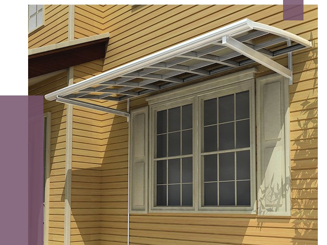 Козырьки над окнами в Клинцах от 7745 руб. — монтаж, покупки | ПРОЛЁТ-Клы