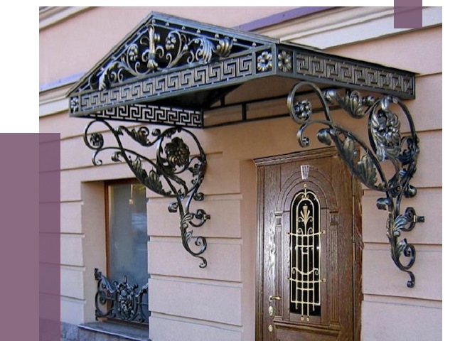 Кованые козырьки в Клинцах под ключ от 12943 руб. — ПРОЛЁТ