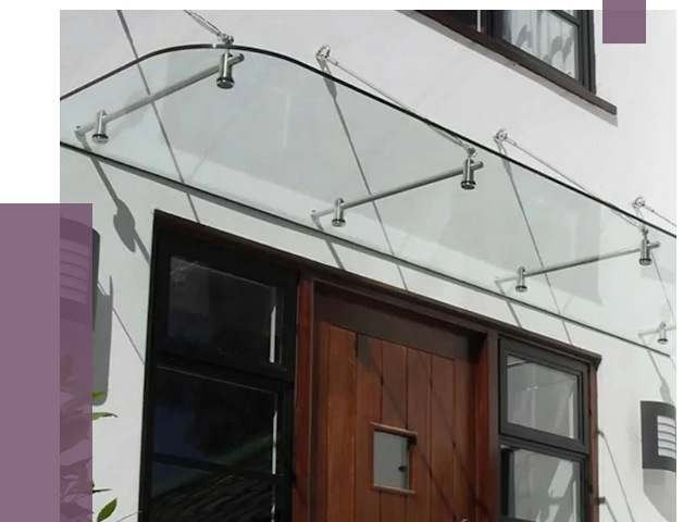 Стеклянные козырьки в Клинцах от 19233 руб. | ПРОЛЁТ-Клы