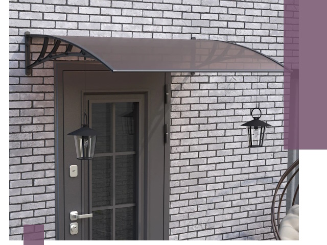 Недорогие козырьки и навесы под ключ в Клинцах