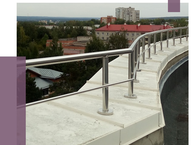 Парапеты и ограждения кровли в Клинцах от 5042 руб.