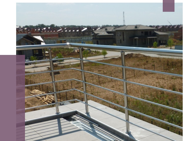 Парапеты из нержавеющей стали в Клинцах от 8109 руб. за м² | ПРОЛЁТ-Клы