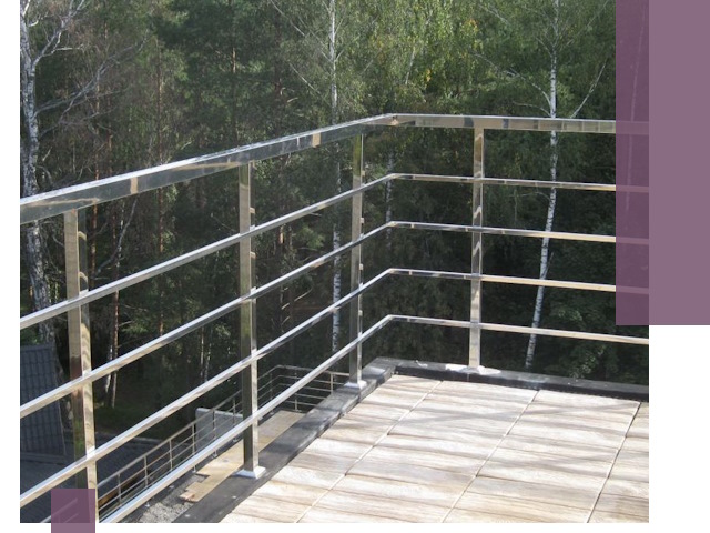 Парапеты из нержавеющей стали в Клинцах — изготовление и монтаж