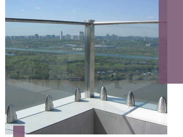 Стеклянные парапеты премиум класса в Клинцах для домов и бизнесов