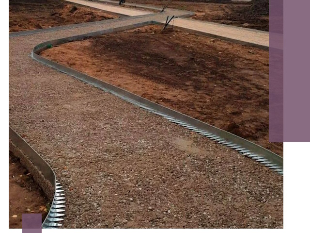 Металлические бордюры под ключ в Клинцах — изготовление и монтаж