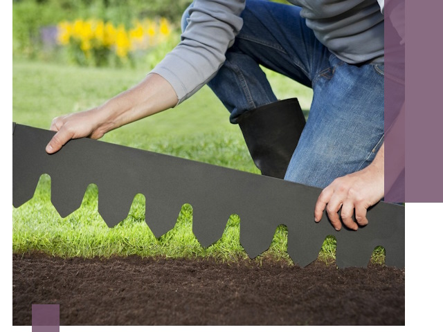 Металлические бордюры для газона в Клинцах — изготовление и монтаж