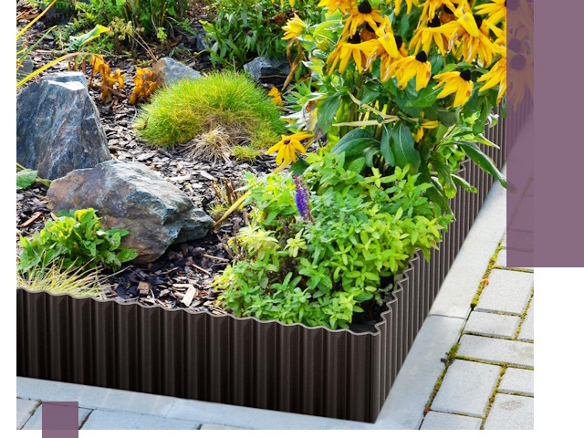 Металлические бордюры для клумб в Клинцах — производство и монтаж