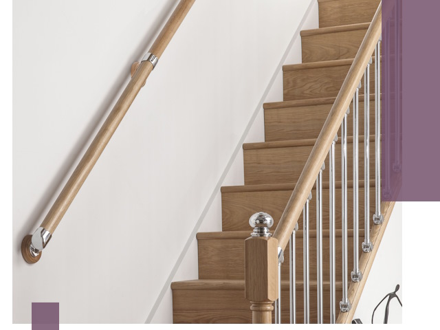 Пристенные поручни из стали и нержавейки под монтаж в Клинцах