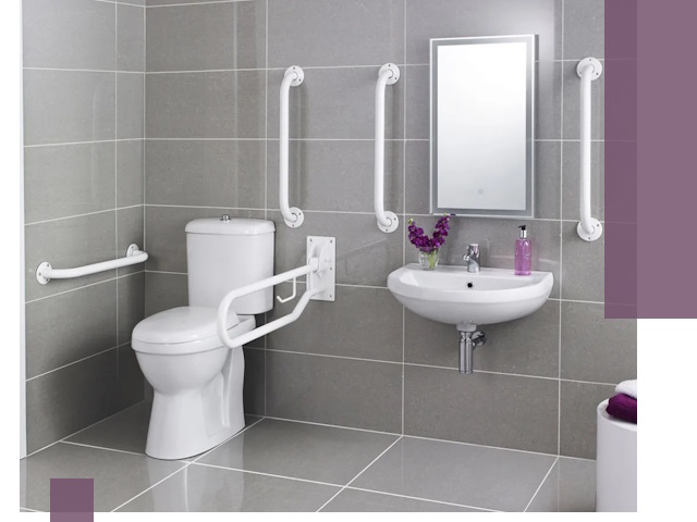 Поручни для санузлов в Клинцах: установка, ремонт и монтаж